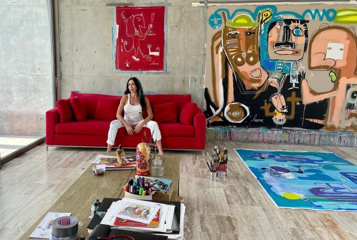 Miami Artist Fernanda Lavera wows with graffiti inspired art