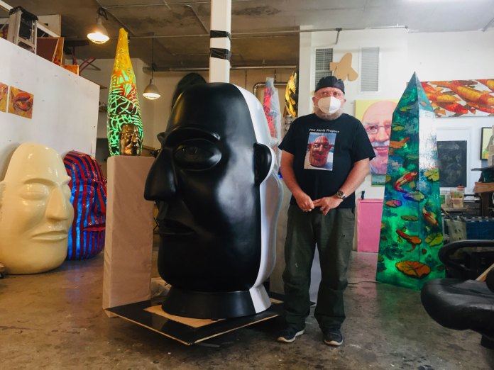 Frank Hyder is blowing up the art world one head at a time