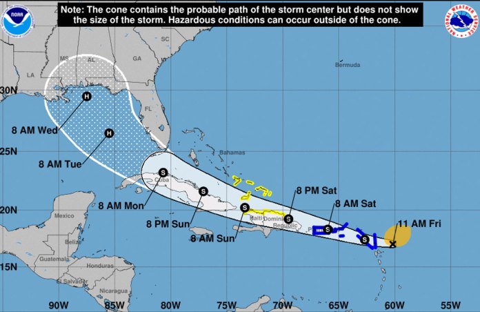 New Tropical storm poses potential hurricane threat to Florida