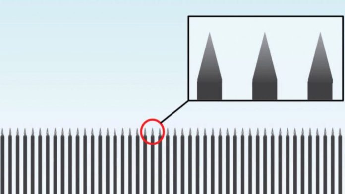 Trump's Steel Slat Barrier with Spikes on the Top